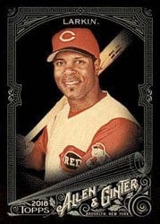 2018 Topps Allen & Ginter X Base Set Barry Larkin #92 card