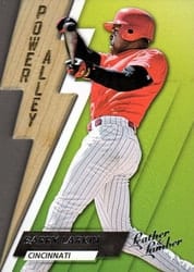 2019 Panini Leather & Lumber Power Alley Barry Larkin #PA-5 card