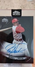 2022 Topps Chrome Black Autographs Barry Larkin #CBA-BL card