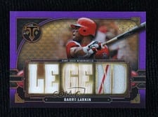 2022 Topps Triple Threads Relics Legends Barry Larkin #RL-BL card