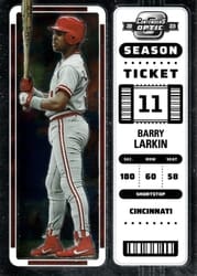 2023 Panini Chronicles Contenders Optic Barry Larkin #10 card