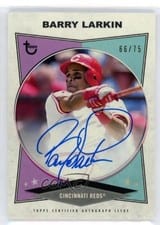 2023 Topps Brooklyn Collection Autographs Barry Larkin #AC-BL card