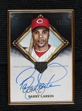 2023 Topps Gilded Collection Gold Frame Hall of Famers Autographs Barry Larkin #HAFA-BL card