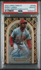 2024 Topps Tribute Iconic Perspectives Autographs Barry Larkin #IPA-BL card