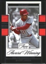 2025 Panini Three and Two Award Winning Barry Larkin #16 card
