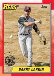 2025 Topps 1990 Topps Baseball (Series One) Barry Larkin #T90-3 card