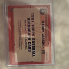 2026 Topps 1991 Topps Autographs Barry Larkin #91A-BL card