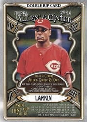 2024 Topps Allen & Ginter Double Rip Cards Barry Larkin / Elly De La Cruz (Cincinnati Reds) #DRIP-LD card