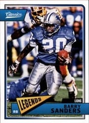 2018 Panini Classics Base Set Barry Sanders #128 card