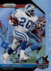 2018 Panini Prizm Hall of Fame Barry Sanders #HOF-20 card