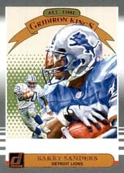 2019 Donruss All-Time Gridiron Kings Barry Sanders #AGK-12 card