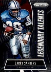 2019 Panini Prizm Legendary Talents Barry Sanders #3 card