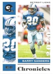 2020 Panini Chronicles Base Set Barry Sanders #33 card