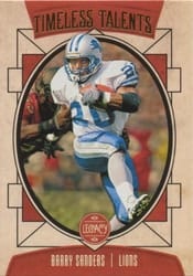 2020 Panini Legacy Timeless Talents Barry Sanders #TT-BS card