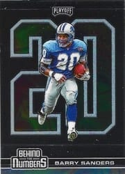 2020 Panini Playoff Behind the Numbers Barry Sanders #BTN-2 card