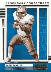 2021 Panini Contenders Legendary Contenders Barry Sanders #LGD-BSA card