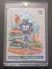 2021 Panini Donruss Optic Downtown Barry Sanders #DT-14 card