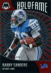 2021 Panini Mosaic HoloFame Barry Sanders #3 card