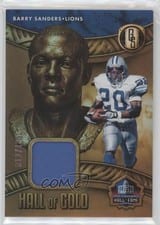 2022 Panini Gold Standard Hall of Gold Threads Barry Sanders #HOG-BSA card