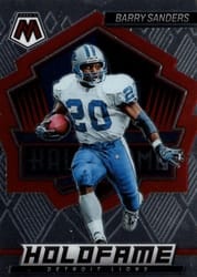 2022 Panini Mosaic HoloFame Barry Sanders #HF-12 card