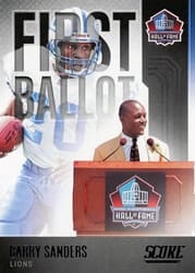 2022 Score First Ballot Barry Sanders #FB-BS card