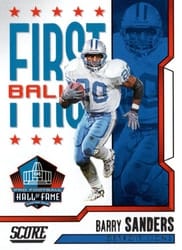 2023 Score First Ballot Barry Sanders #9 card