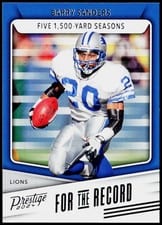 2024 Panini Prestige For the Record Barry Sanders #FR-BS card
