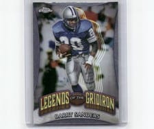 2024 Topps Chrome Legends of the Gridiron Barry Sanders #LOG-18 card