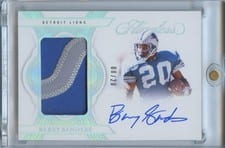 2025 Panini Flawless Patch Autographs Barry Sanders #10 card