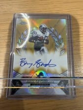 2025 Topps Chrome Hall of Chrome Autographs Barry Sanders #HOCA-BS card
