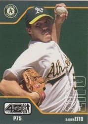 2002 Upper Deck 40-Man Base Set Barry Zito #41 card