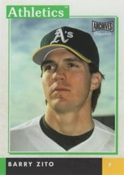 2020 Topps Archives Snapshots Base Set Barry Zito #AS-BZ card