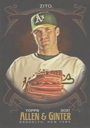 2021 Topps Allen & Ginter X Base Set Barry Zito #342 card
