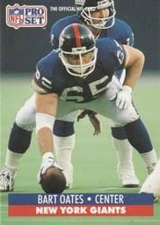 1991 Pro Set Base Set Bart Oates #70 card