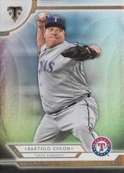 2018 Topps Triple Threads Base Set Bartolo Colon #98 card