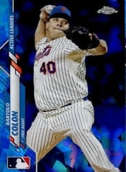 2020 Topps Chrome Update Sapphire Edition Base Set Bartolo Colon #U-236 card