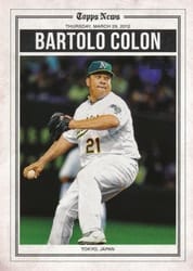 2025 Topps History of Japanese Baseball Bartolo Colon #HB-9 card