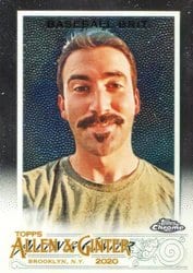 2020 Topps Allen & Ginter Chrome Base Set Baseball Brit #172 card