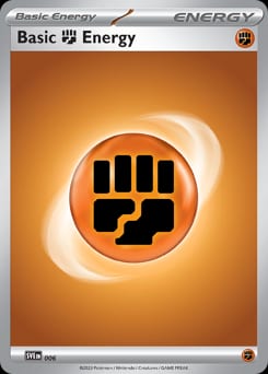 Scarlet & Violet Energies Basic Fighting Energy #6 card