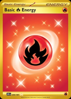 2023 Obsidian Flames Basic Fire Energy #230 card