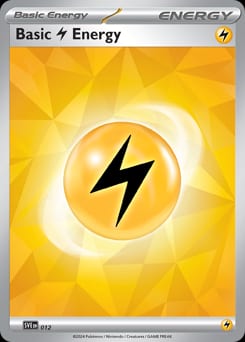 Scarlet & Violet Energies Basic Lightning Energy #12 card