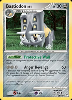 2007 Mysterious Treasures Bastiodon #21 card