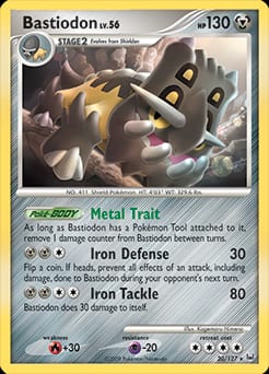 Platinum Bastiodon #20 card