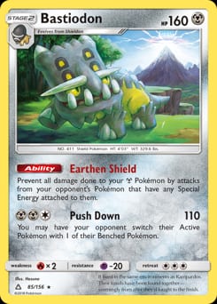 Ultra Prism Bastiodon #85 card