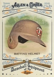 2018 Topps Allen & Ginter Baseball Equipment of the Ages Batting Helmet #BEA-25 card