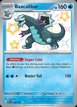 Paldean Fates Baxcalibur #130 card