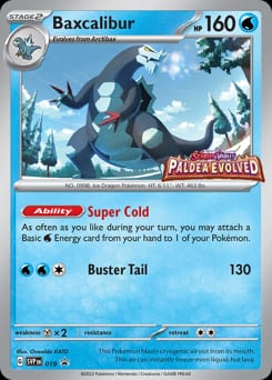Scarlet & Violet Black Star Promos Baxcalibur #19 card