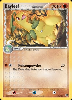 2006 Dragon Frontiers Bayleef δ #26 card