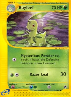 Expedition Base Set Bayleef #71 card
