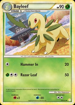 HeartGold & SoulSilver Bayleef #35 card
